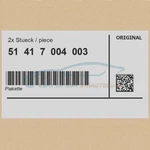 2X Genuine Bmw 51417004003 - Badge Black Series. Fixed Price $27.07.