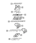Genuine Mopar Srt Nameplate 68466562AA. Fixed Price $115.44.