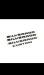2019-2026 Chevrolet Silverado 1500 Custom Gloss Black Emblems 86539776 Oem Gm. Fixed Price $76.88.