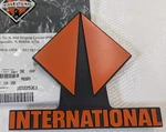 1652253C1 International Hood Grille Emblem Fits 2500 2600 4200 4700 4900 8100. Fixed Price $20.99.
