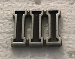 1965 1967 Plymouth Fury Iii Front Fender Roman Numeral 3 Emblem Badge Nameplate. Fixed Price $14.95.
