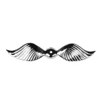 Big Feather Radiator Wing, Chrome. Fixed Price $119.99.