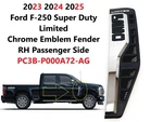 New Ford F250 Sd Limited 2023-2025 Right Side Fender Vent Emblem PC3BP000A72AG. Fixed Price $65.00.