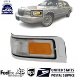 New Front Corner Light Driver Side With Emblem Provision For 95-97 Lincoln Town. Fixed Price $75.85.