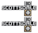 Oer Front Fender "scottsdale 30" Emblem Set 1981-1988 Chevy Pickup Trucks. Fixed Price $106.98.