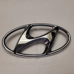 Front Grille Emblem 2017-2018 Santa Fe Sport Genuine Hyundai Mark Silver. Fixed Price $22.24.
