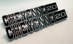 Emblem Billet Front Fender 'cheyenne 20' Truck 1967-1972 C10 C/10. Fixed Price $175.00.