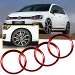 Red Wheel Center Cap Hub Rings Decor For Volkswagen Beetle Gti Golf Jetta Etc. Fixed Price $14.88.