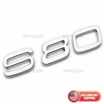 For Volvo S80 Rear Trunk Lid Letter Logo Badge Nameplate Emblem Sport Chrome. Fixed Price $27.99.