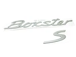 Porsche 987 "boxster S" Rear Emblem Logo Satin Aluminum Finish Genuine. Fixed Price $113.95.