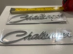 2 Piece Dodge Challenger Chrome Emblem Badge Nameplate. Fixed Price $34.99.