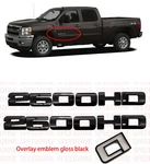 Gloss Black 2500 Hd Nameplates Emblems Badges For Chevrolet Silverado Sierra. Fixed Price $28.89.