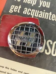 1952 - 54 Hudson Hornet Wasp Interior Door Panel Emblem Badge Trim Dash Side Vgc. Fixed Price $59.00.