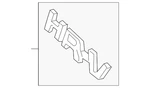 Genuine Honda Hatch Emblem 75722-3W0-A00. Fixed Price $46.90.