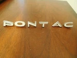 1967 1968 1969 Pontiac Firebird Emblem Nameplate Letters No. Fixed Price $45.00.