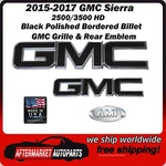 2015-2019 Gmc Sierra 2500 Hd Black Polished Grille & Tailgate Emblem Ami 96514KP. Fixed Price $154.99.