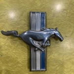 Vintage Ford Mustang Metal Left Hand Fender Emblem Badge Trim C4ZB-16C229-B Rh. Fixed Price $10.00.
