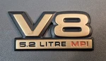 1993-98 Jeep Grand Cherokee V8 5.2L Mpi Oe Emblem Badge Rear Liftgate 55295440. Fixed Price $12.00.