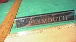 BO32 By Plymouth Trunk Emblem Vintage 1963-4 #2422639 Valiant V100 V200. Fixed Price $19.99.