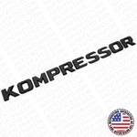 Mercedes 99-05 Gloss Black Kompressor Trunk Luggage Lid Logo Emblem Badge Sport. Fixed Price $14.99.