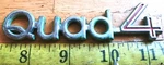 Oldsmobile Cutlass Calais Quad Circa '90 Emblem 22536431 CE1538). Fixed Price $5.00.
