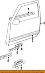 Gm Oem 88-02 C1500 Suburban Front Door Exterior Trim-nameplate 15551230. Fixed Price $117.54.