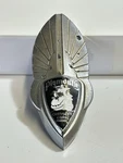 1935-36 Plymouth Grille / Rad Emblem 741922. Fixed Price $137.91.