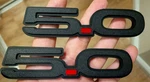 5.0 Stealth Black Red Dot Side Fender Emblem Fits Mustangs. Fixed Price $41.99.