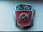 Early To Mid 50'S Ford Truck Pickup Hood Emblem F100 Badge. Fixed Price $25.00.