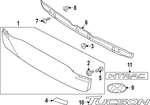 Genuine Hyundai 2019-2021 Tucson Nameplate 86322-D3510. Fixed Price $25.63.