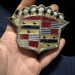 1952 1953 Cadillac Trunk Ornament Emblem Gold Used. Fixed Price $150.00.