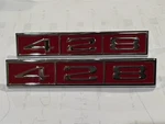 1968 1969 Ford Fairlane Torino Ranchero Galaxie 428CJ Fender Emblems 2X. Fixed Price $109.99.