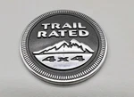 Oem (1) Jeep Trail Rated 4X4 Fender Emblem Badge Decal Logo Factory Stock. Fixed Price $18.99.