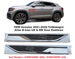 Oem Volkswagen Vw Atlas Line Left Driver & Right Passenger Side Door Emblems. Fixed Price $35.00.