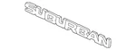 Genuine Gm Bright Chrome Suburban Name Plate 15860871. Fixed Price $125.77.
