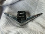 Vintage Used 1950'S Ford Large Chrome V8 Hood Emblem Body Badge BAAF-8259-A. Fixed Price $50.00.
