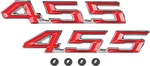 Oer Reproduction "455" Hood Emblem Set For 1967-1969 Pontiac Firebird And Gto. Fixed Price $53.98.