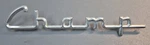 1960-63? Studebaker Champ Pickup Cab Door Emblem Nameplate 1655546. Fixed Price $32.00.