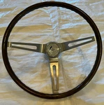 Chevy Ii Nova Ss 3 Spoke Woodgrain Steering Wheel Horn Button Sport Trim Molding. Fixed Price $749.99.