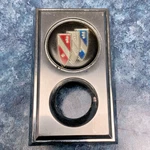 1973-1974 Buick Century Tri-shield Trunk Lock Emblem 9623028 Vitrolux 12458 Vg. Fixed Price $31.25.