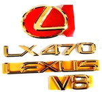 98-03 Fits New Lexus LX470 Rear Trunk Emblem 24K Gold Kit 1998 1999 2000 2001. Fixed Price $379.99.
