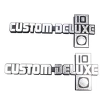 Fender Emblem Pair Custom Deluxe Chevrolet C10 1981-1987. Fixed Price $76.99.