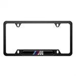 Bmw Oem Logo Black Stainless Steel License Plate Frame Single 82120010404. Fixed Price $41.99.