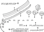 Genuine Nissan Emblem Bracket 93496-7KA0A. Fixed Price $55.58.