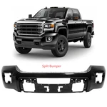Black Front Bumper For 2015-2019 Gmc Sierra 2500 Hd 3500 W/o Sensor Holes. Fixed Price $190.00.