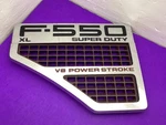08 09 10 Ford F550 Xl Super Duty V8 Power Stroke Left Driver Fender Emblem F-550. Fixed Price $31.99.