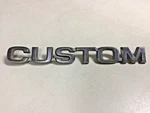 1980'S Ford Custom Truck Fender Side Chrome Script Emblem E0TB-16B114-CC. Fixed Price $17.99.