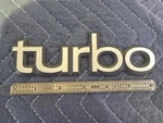 Genuine Saab 900 Turbo Badge Metal Oem Trunk Deck Lid. Fixed Price $27.99.