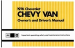1976 Chevrolet Truck G10, G20, G30 Owner's Manual. Fixed Price $39.00.