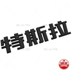 Tesla Rear Chinese 3D Decal Nameplate Logo Badge Emblem Decorate Matte Black. Fixed Price $14.99.